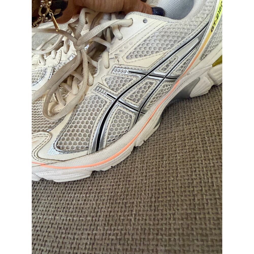 ASICS GT- 2160 Paris cream/yellow unisex sneaker size m 8.5/ w10 - Picture 4 of 16